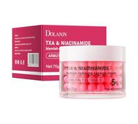 Crema con cápsulas de niacinamida, hidratante para unificar el tono de la piel, crema con arbutina 7.0 + TXA 4.0, manteca de karité y pantenol niacinamida, para una piel más radiante
