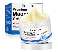 Crema con Magnesio, Crema de magnesio, crema de aceite de magnesio para dormir, manteca de magnesio para dormir: alivia el dolor de articulaciones y músculos, apoyo para el sueño, 90g