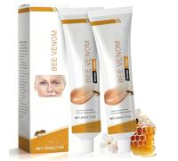 Crema con Veneno de Abeja Anti-Arrugas Rostro y Cuello - Crema Hidratante Natural para Piel Más Firme y Tensada - Antiaging para Todo Tipo de Piel - 2 x 20g (2 Unidades)