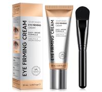 Crema Contorno de Ojos Reafirmante 60 ml, Eye Firming Cream de Efecto Tensor Instantáneo, Anti Bolsas y Ojeras, Suaviza Arrugas y Líneas Finas, Acabado Natural, Maquillaje de Larga Duración,Con Brocha