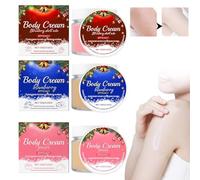 Crema corporal de Navidad, regalos para mujeres, alta nutrición, cuerpo nutritivo, agua de manantial, serie frutal, relleno de calcetines de Navidad para esposa, amigos, mamá, 2 piezas (rojo-azul-rosa