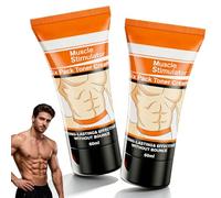 Crema corporal reafirmante 2 Pack, gel con cafeína y capsaicina, crema de masaje con efecto calor para mejorar el aspecto de la piel en cintura, muslos, glúteos y brazos, 2x60g
