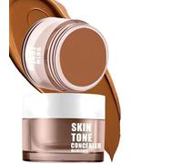 Crema correctora de 15 g, cubre pecas, manchas, ojeras y espinillas, resistente al agua, 6 colores a elegir, incluye 3 mini topes de pulgar (05)