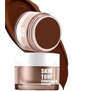 Crema correctora de 15 g, cubre pecas, manchas, ojeras y espinillas, resistente al agua, 6 colores a elegir, incluye 3 mini topes de pulgar (06)