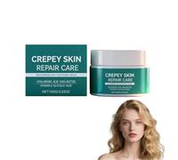 Crema Crepey Skin Care con ácido hialurónico y manteca de karité - Hidratante reafirmante para cuerpo y rostro - Mejora visiblemente el tono y la textura de la piel - Hidrata la piel seca (1 caja)
