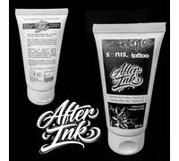 Crema Curación Tatuaje SANIS x Tattoo After Ink 50 ml - Con Pantenol - Hidrata y Calma - Cuidado Post Tatuaje para Piel Tatuada - 94,7% Ingredientes de Origen Natural - Testado dermatológicamente