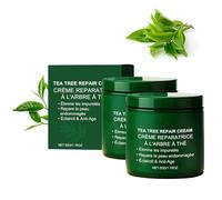 Crema curativa de árbol de té - Crema reparadora profesional de aceite de árbol de té para la piel, crema de aceite de árbol de té orgánico, cuidado natural de la piel contra impurezas, crema calmante