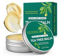 Crema de aceite de árbol de té y bálsamo nutritivo: fórmula hidratante con un complejo de extractos vegetales, ungüento de aceite de árbol de té para piel seca como manos, pies, codos y rodillas, 60 g