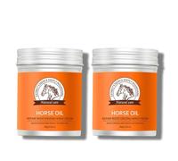 Crema de aceite de caballo para manos secas y ásperas, que evita que la piel se pele y se agriete, loción hidratante y nutritiva profunda, de rápida absorción, no grasa (2pcs)