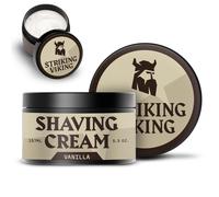 Crema de afeitar Viking para hombre con aroma a vainilla. Piel sensible. Hidrata, protege y alivia la irritaci n. 150 ml (paquete de 1). Crema de