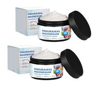 Crema de alivio del dolor de magnesio, crema de alivio del dolor de magnesio, crema para terapia de articulaciones y huesos, para relajación después del deporte diario (2 unidades)