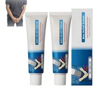 Crema de Alivio para Hombres, Crema Íntima Corporal, Solución Calmante y Nutritiva para el Cuidado de la Piel, Hidratación Profunda y Alivia la Sequedad para la Rutina de Cuidado de la Piel (2 Piezas)