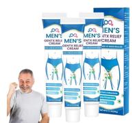 Crema de alivio para hombres, crema para hombres, cremas para aliviar rápidamente la picazón, calmante e hidratante, fórmula refrescante y no grasa, apta para todo tipo de piel (3 piezas)