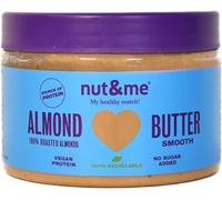 Crema de almendras sin azúcares añadidos 300 gr nut&me | 100% Almendras | Dieta Keto | Cremosa | Sin gluten | Sin aditivos | Vegano | Sabroso y cremoso | Sin aceite de palma