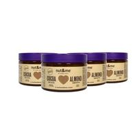Crema de Almendras y Cacao 1kg nut&me | 55% Almendras | 100% Natural | Fuente de Proteina | Alto en Fibras | Sin lactosa | Vegano | Pack 4 x 250gr