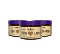 Crema de Almendras y Cacao 750 gr nut&me | 55% Almendras | 100% Natural | Fuente de Proteina | Alto en Fibras | Sin lactosa | Vegano | Pack 3 x 250gr