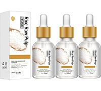 Crema De Arroz Para La Piel De Cara Y Cerrar Los Poros Quitar Manchas 15ml, Collagen Anti-wrinkle White Rice Face Serum - Rice Raw Pulp Face Cream - Lighten Acne & Shrink Pores (3pcs)