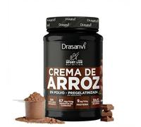 Drasanvi SPORT LIVE CREMA DE ARROZ by - Bajo contenido en grasa - Disolución instantánea - Sin azúcares añadidos - VEGANO - SIN GLUTEN - Sabor CHOCOLATE - 1kg
