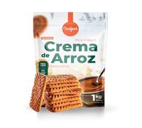 Crema de Arroz Sabor Speculoos de 1 kg | Harina de Arroz Precocida 100% Integral Vegana | Fuente de Carbohidratos Instantánea | Torafood