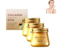 Crema de baba y colágeno de caracol - Crema facial antienvejecimiento, reducción de arrugas, hidratación intensa y nutrición para una piel firme y suave (3 unidades)