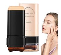 Crema de base correctora - Barra de contorno | Barra facial de base natural con cepillo | Contour Sticks con acabado ligero para nariz, frente, mejillas, día de la madre, oficinas