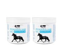 Crema de Caballo Con Magnesio Para Dolor Muscular, 250 ml x 2 Unds, Alivio del Dolor de Espalda, Efecto Refrescante con Extractos Naturales de Manzanilla y Valeriana, Hidratación para la Piel