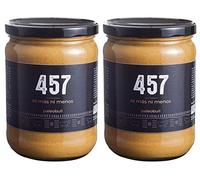 Crema de Cacahuete 100% Natural - Un Único Ingrediente - 457 Cacahuetes Triturados En Cada Tarro - Ni Más Ni Menos - Sin Azúcar Añadido, Sin Gluten y Sin Lactosa - Vegana - Pack 2x500g