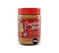 Crema de Cacahuete Capitán Maní Suave 340g | Natural, Sin Azúcares, Sin Aditivos | Alta en Proteína