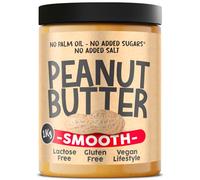 Crema de Cacahuete Smooth 1 kg - Peanut Butter 100% Natural | Calidad Italiana - Sin Azúcares Añadidos ni Aceite de Palma - Mantequilla de Cacahuete para Untar - Crema Proteica