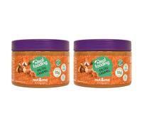 Crema de caramelo salado Realfooding 500 gr nut&me | Sabor Salted Caramel | Hecha de almendra y avellanas | Alto en fibras | Fuente de hierro | Vegano | Sin Gluten | Pack 2 x 250 gr