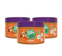 Crema de caramelo salado Realfooding 750 gr nut&me | Sabor Salted Caramel | Hecha de almendra y avellanas | Alto en fibras | Fuente de hierro | Vegano | Sin Gluten | Pack 3 x 250 gr
