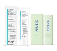 Crema de Centella Asiática & Stick Solar Facial SPF 50, Tipo Refrescante | Centella Sunscreen Fuerte Protección UV, Crema Hidratante Reparadora Reafirma y Reduce Arrugas para Todo Tipo de Piel