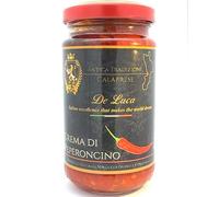Crema de chile Calabrese de Luca, tarro de cristal 180 g, 100% italiano fabricado en Calabria