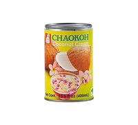 Crema de coco 22% materia grasa 400 ml en lata, leche de coco espesa para cocinar currys, sopas, salsas y repostería