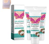 Crema de Coco Blanco Para el Pecho,De Aumento De Senos,Para el Cuidado del Pecho,Reafirmante De Senos Natural,Cuidado y Agrandamiento Del Busto,60ml*3pc