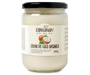 Crema de Coco Ecológica - 500ml. Mantequilla de Coco Ecológica Extraída en Frío Sin Azúcar. Ideal para cocinar dulces de coco y pasteles veganos. No untable. Mantequilla de Coco Cruda