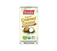 Crema de Coco Orgánica Ecológica 200 g Pack 2 Tarros 100% Coco Alto Contenido en Grasa 68% Textura Densa para Repostería Curry Salsas Batidos