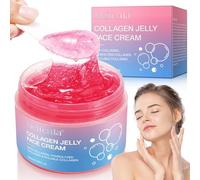 Crema de Colágeno en Gelatina, Collagen Jelly Cream, Crema de Gelatina de Colágeno, Crema de Colágeno, Crema Hidratante Collagen Nutrition Cream Reducción de Poros