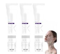 Crema de colágeno para el cuello con rodillo,crema antienvejecimiento reafirmante,lifting e hidratante,que reduce las arrugas,las líneas de expresión y la piel flácida,y reafirma la papada (3Piezas)