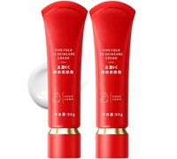 Crema de corralizador de tono de tono hidratante espeluznante, crema para cuidado de la piel de cinco pliegues de VC, Control de aceite de cimientos de maquillaje de múltiples creces 5-en-1 (2pcs)