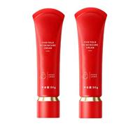 Crema de corralle de tono de tono de brillo humectante, crema para cuidado de la piel de cinco pliegues de cinco veces, tono corrector, control de aceite y duradero e impermeable (2Pcs)