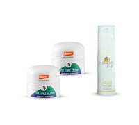 Crema de cuidado de ojos Martina Gebhardt Naturkosmetik x2 y suero de contorno de ojos de 4 Elements para la vida. Cosmética natural certificada activa.