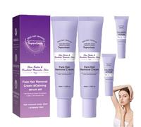 Crema de depilación facial de MedicPure, suero de crema de depilación para las piernas de la cara, fórmula suave y indolora, segura para la piel sensible, piel lisa duradera (2pcs)