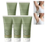 Crema de depilación para mujer y hombre, crema depilatoria para zona íntima, crema de depilación facial rápida, zona del bikini, piernas, axilas, labio superior, hidratante piel sensible (5 unidades)