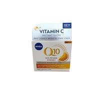 Crema de día con vitamina C para piel cansada y opaca Nivea Q10 Plus C antiarrugas con Energy SPF 15