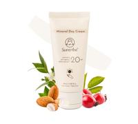 Crema de Día Ecológica Mineral FPS 20 Suntribe / 50 ml - 100% Natural, Vegana, Matificante - Filtro UV Mineral, Òxido de Zinc sin nanopartículas - Piel Sensible/Seca/Normal - Sin tinte
