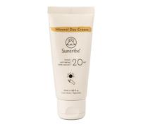 Crema de Día Mineral 100% Natural FPS 20 Suntribe - Filtro UV Mineral (Òxido de Zinc) - Ecológica & Vegana - Tinte Natural - Matificante - Piel Sensible/Seca/Normal (40ml)