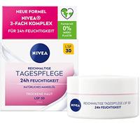 Crema de día nutritiva Nivea 24 h hidratación para piel seca SPF 30 5, 50 ml