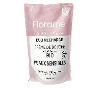 Florame - Crema de ducha con leche de avena, para pieles sensibles, recargable, orgánica, 700 ml