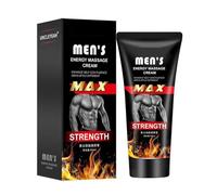 Crema de erección para hombres, crema de erección la potencia sexual, aceite esencial para masaje energético del pene para el cuidado, el retraso del rendimiento y el aumento de la fuerza (M,1PC)